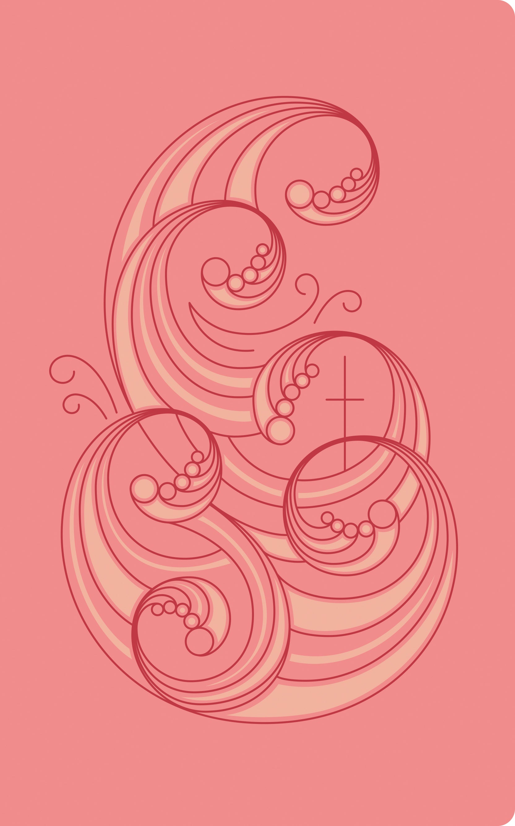Message Deluxe Gift Bible Pink and Gold Waves