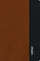 Message Deluxe Gift Bible Large Print Saddle Tan/Black