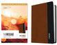 Message Deluxe Gift Bible Large Print Saddle Tan/Black