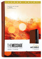 Message Deluxe Gift Bible Large Print Saddle Tan/Black