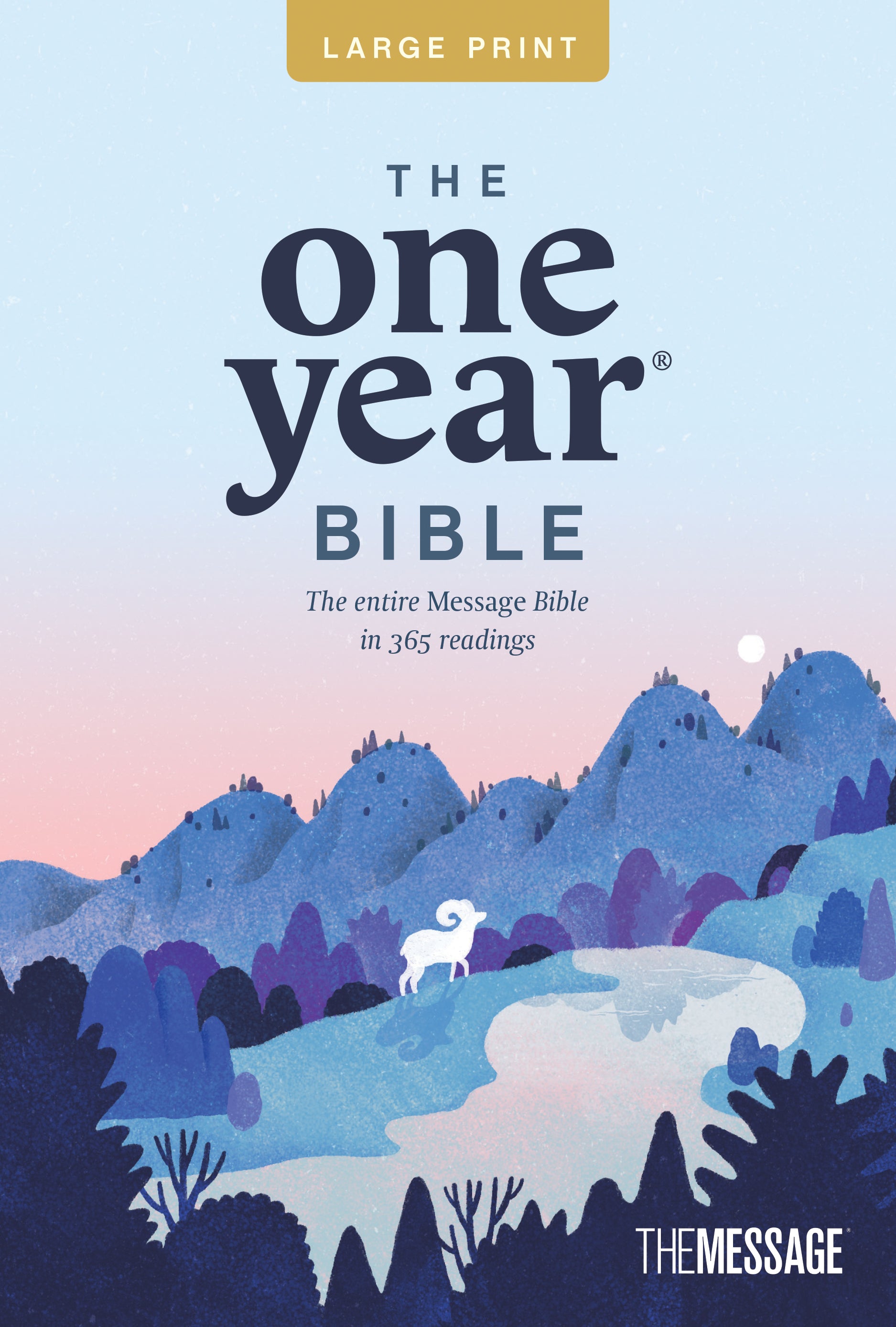 The Message MSG One Year Bible Large Print Thinline Edition