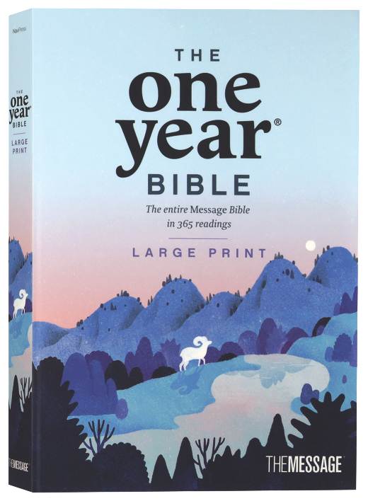 The Message MSG One Year Bible Large Print Thinline Edition