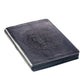 Journal Zippered: Be Strong & Courageous, Grey/Black (Joshua 1:9)