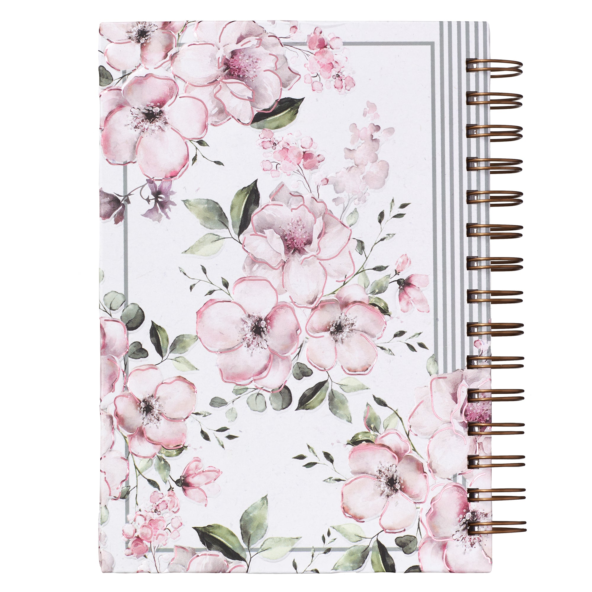 Journal: Trust in the Lord, Pink Floral (Proverbs 3:5)