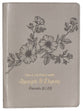 Journal: Strength & Dignity Flower Design/Gold Etching, Slimline (Proverbs 31:25)