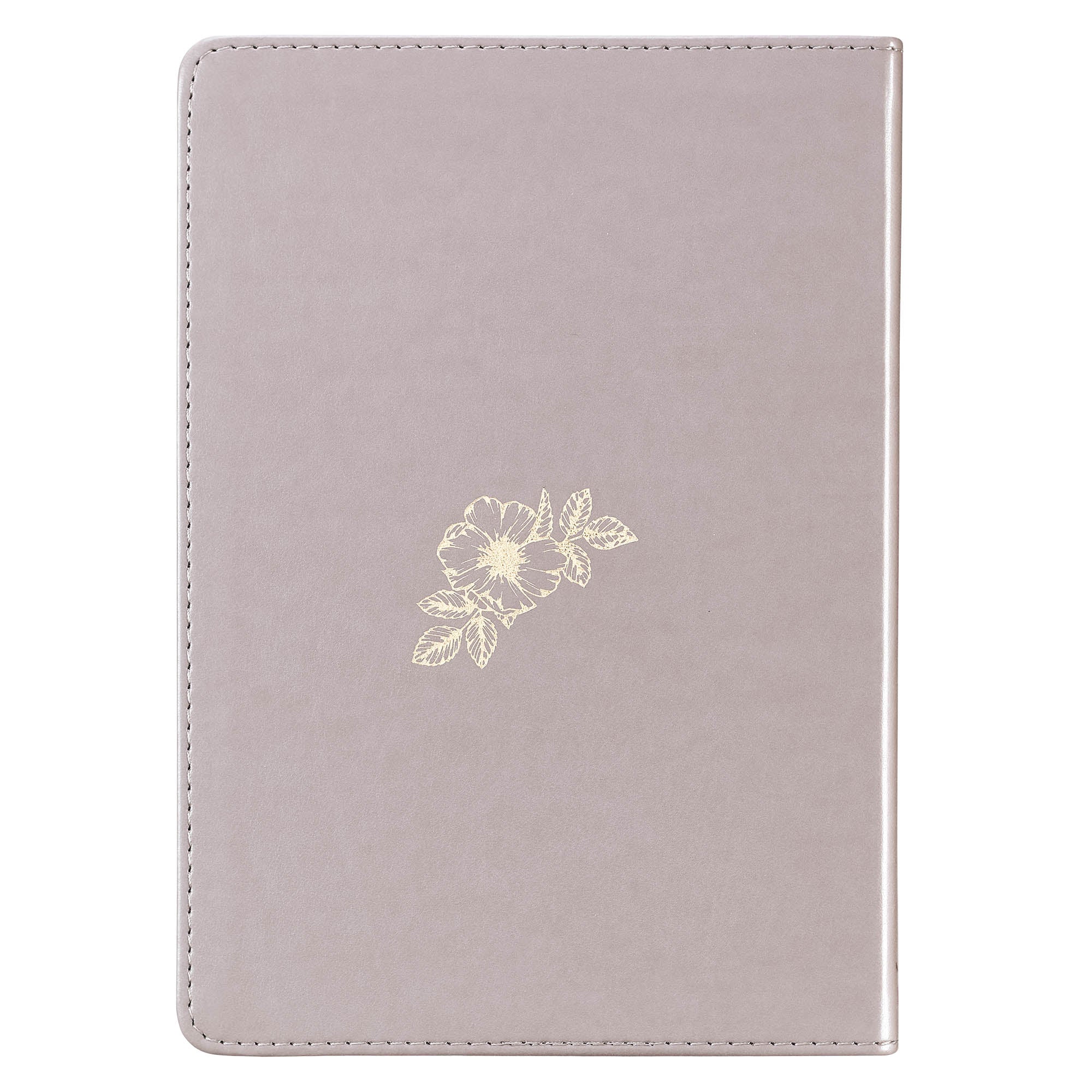 Journal: Strength & Dignity Flower Design/Gold Etching, Slimline (Proverbs 31:25)