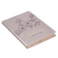 Journal: Strength & Dignity Flower Design/Gold Etching, Slimline (Proverbs 31:25)