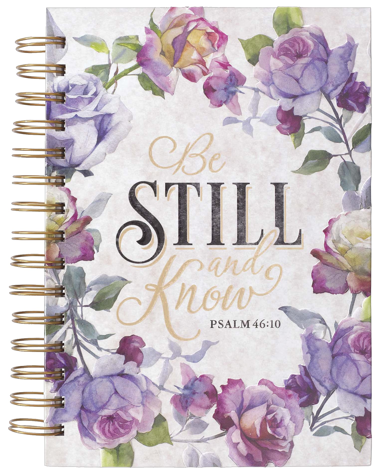 Journal: Be Still and Know Purple Floral (Ps 46:10) (Be Still And Know Collection)