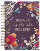 Journal: Blessed is She, Eggplant Floral, Gold Foil (Blessed Is She Collection)