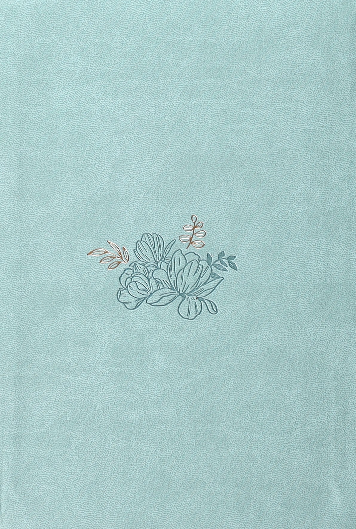 Journal Zippered: Walk By Faith, Teal (2 Cor. 5:7)