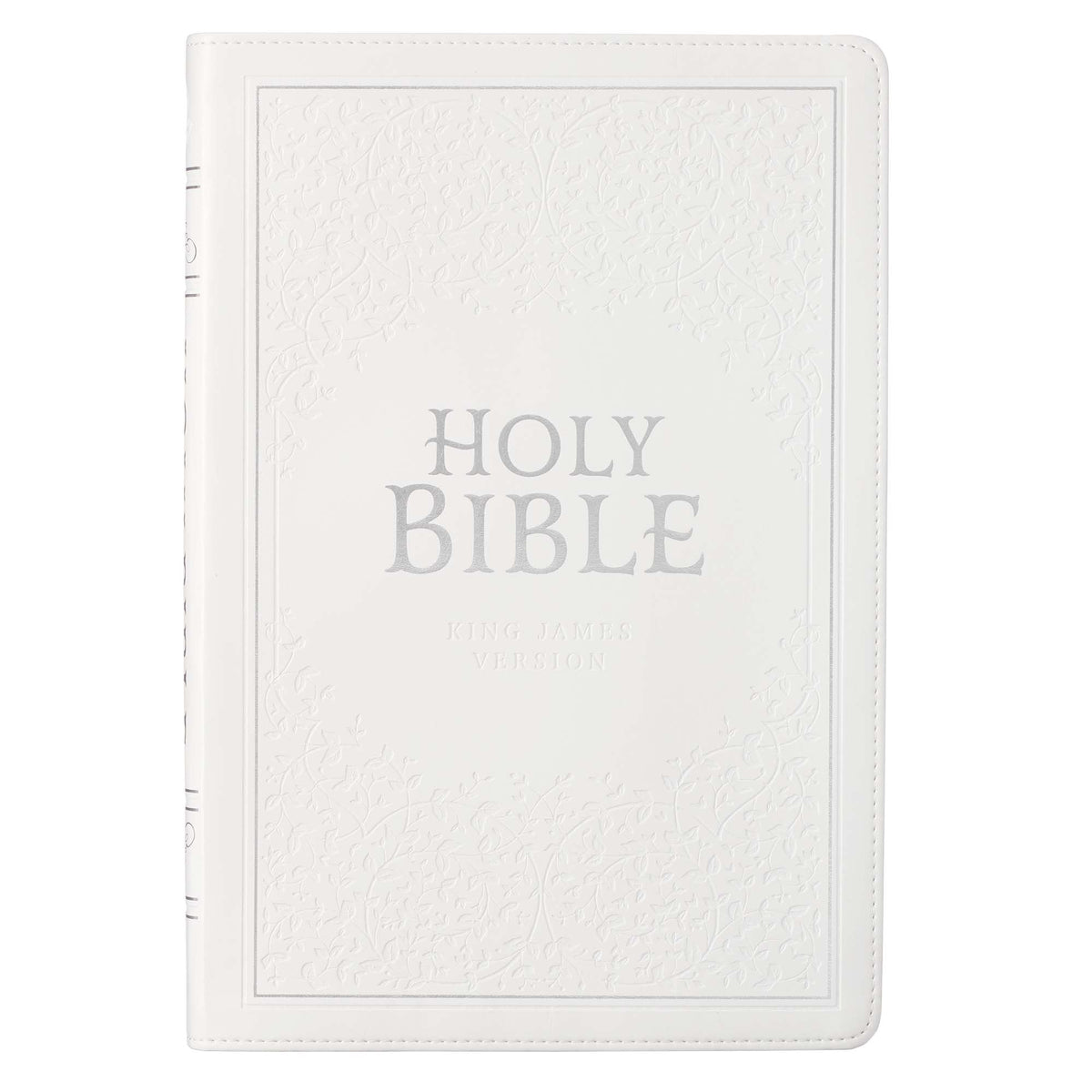 KJV Holy Bible Large Print Wedding Thinline White