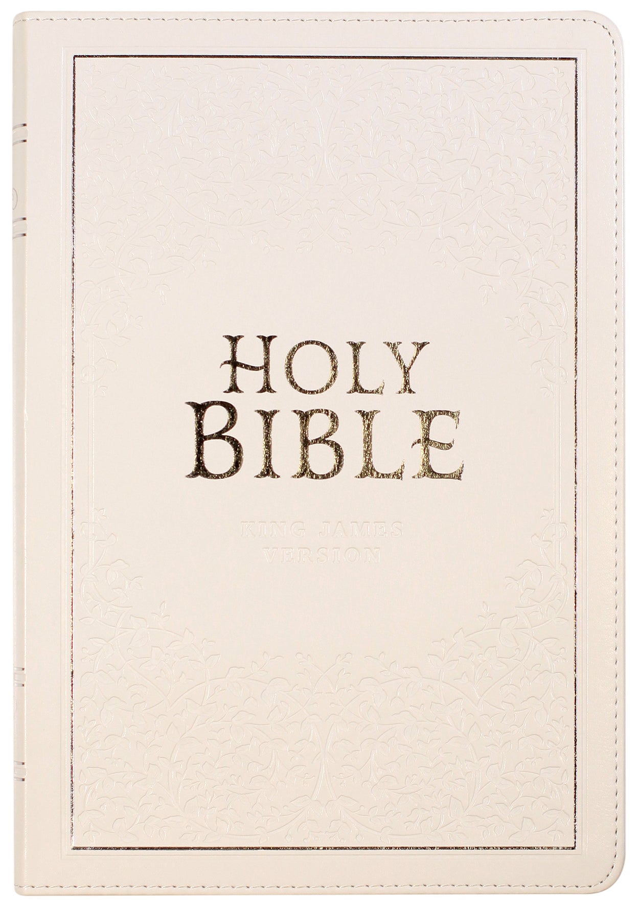 KJV Holy Bible Large Print Wedding Thinline White