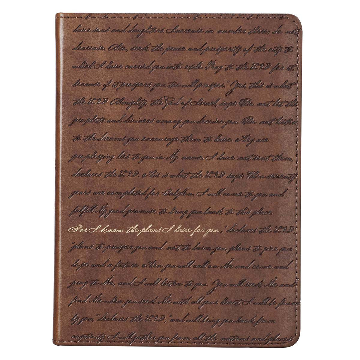 Journal: For I Know the Plans, Brown, Handy-Sized