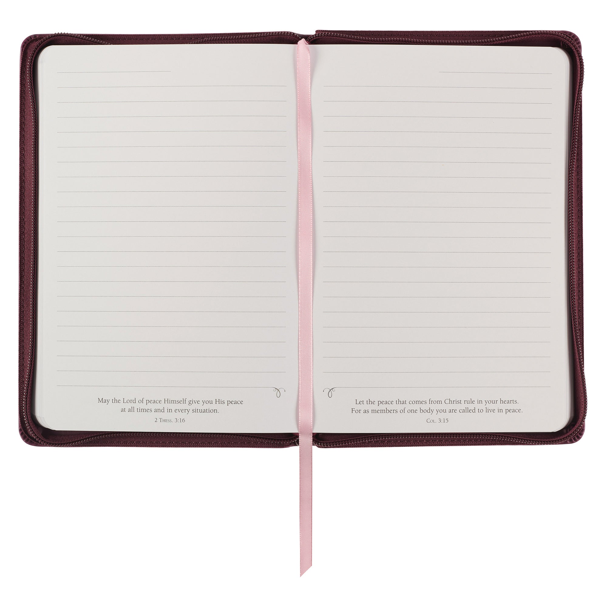 Embroidered Journal Zippered: Walk By Faith, Burgundy Floral