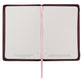 Embroidered Journal Zippered: Walk By Faith, Burgundy Floral