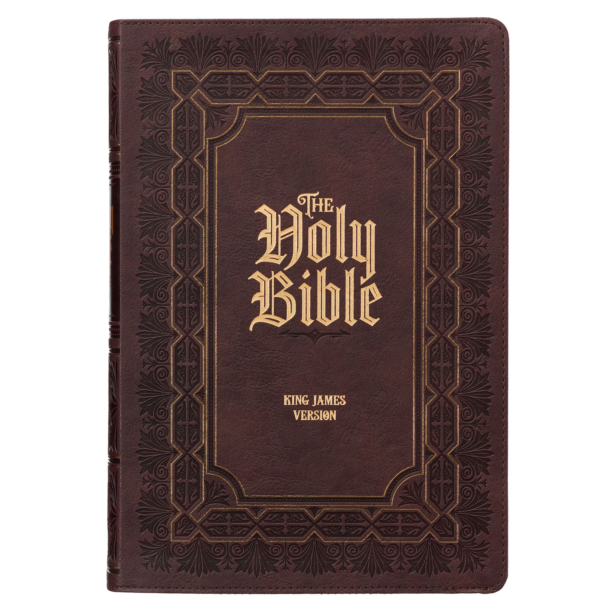 KJV Large Print Study Bible Thumb Index Dark Brown