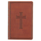 KJV Giant Print Bible Thumb Index Brown Cross (Red Letter Edition)