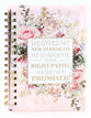 Journal: He Gives Me New Strength, Elegant Pink Floral