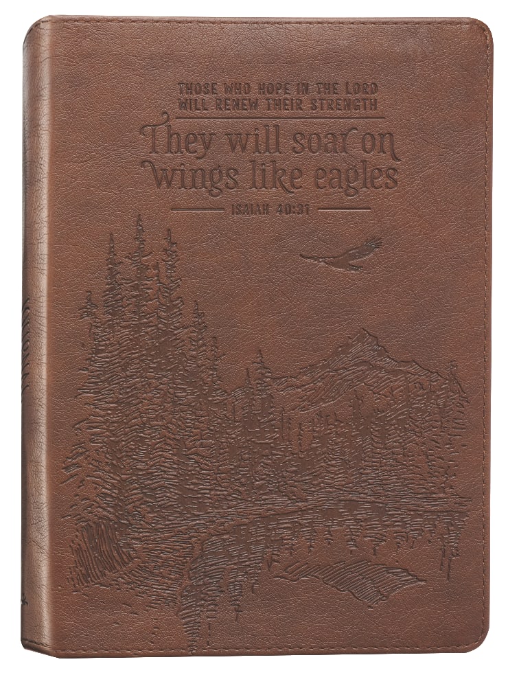 Journal Zippered: They Will Soar on Wings, Tan (Isaiah 40:31)