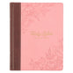 KJV Note-Taking Bible Pink/Brown Floral (Black Letter Edition)