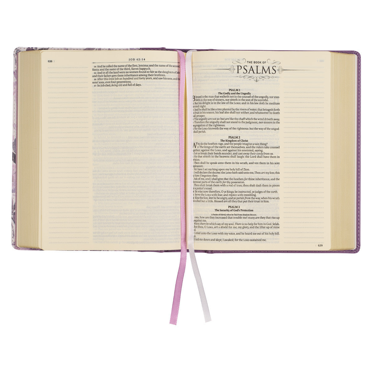 KJV Note-Taking Bible Purple Floral (Black Letter Edition)