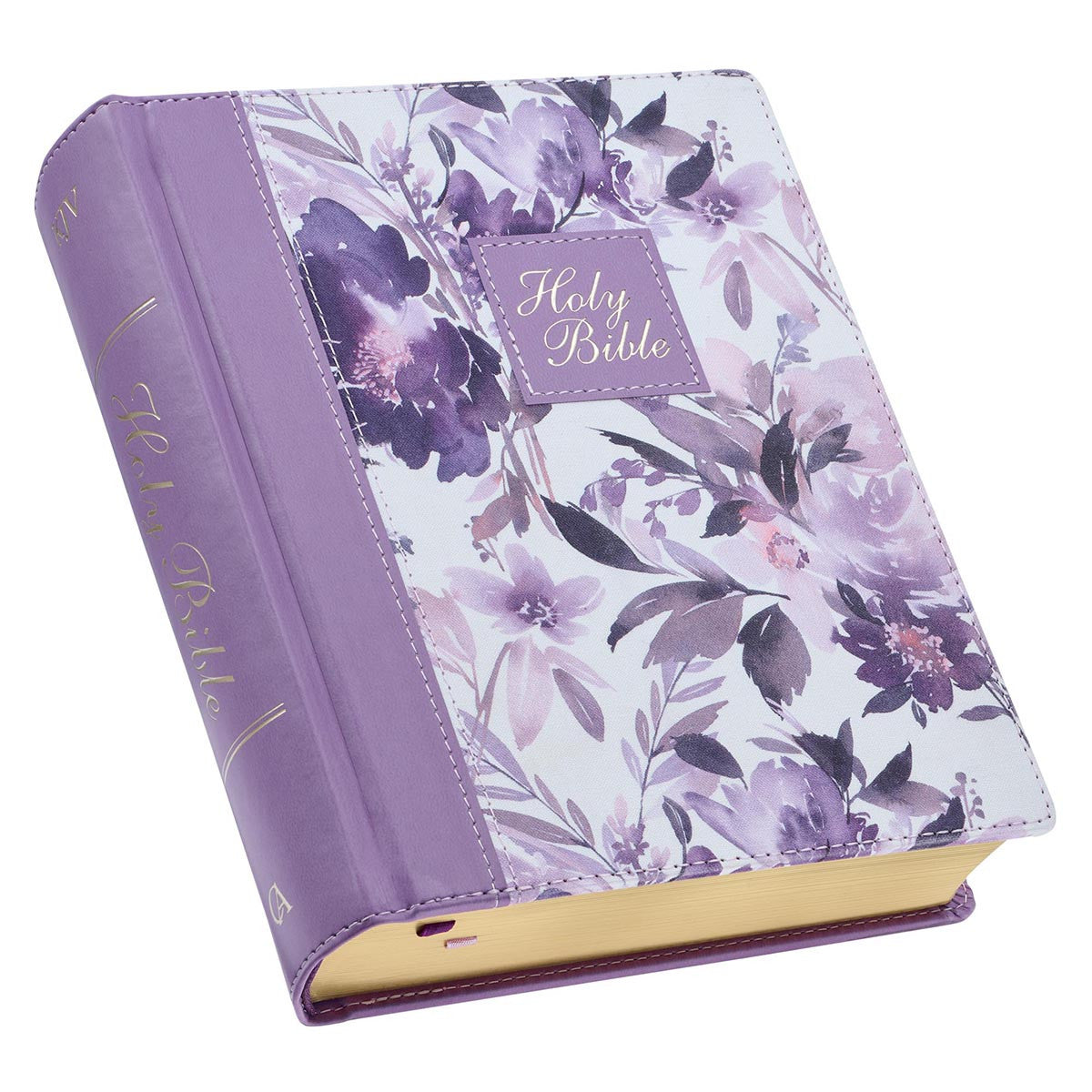 KJV Note-Taking Bible Purple Floral (Black Letter Edition)