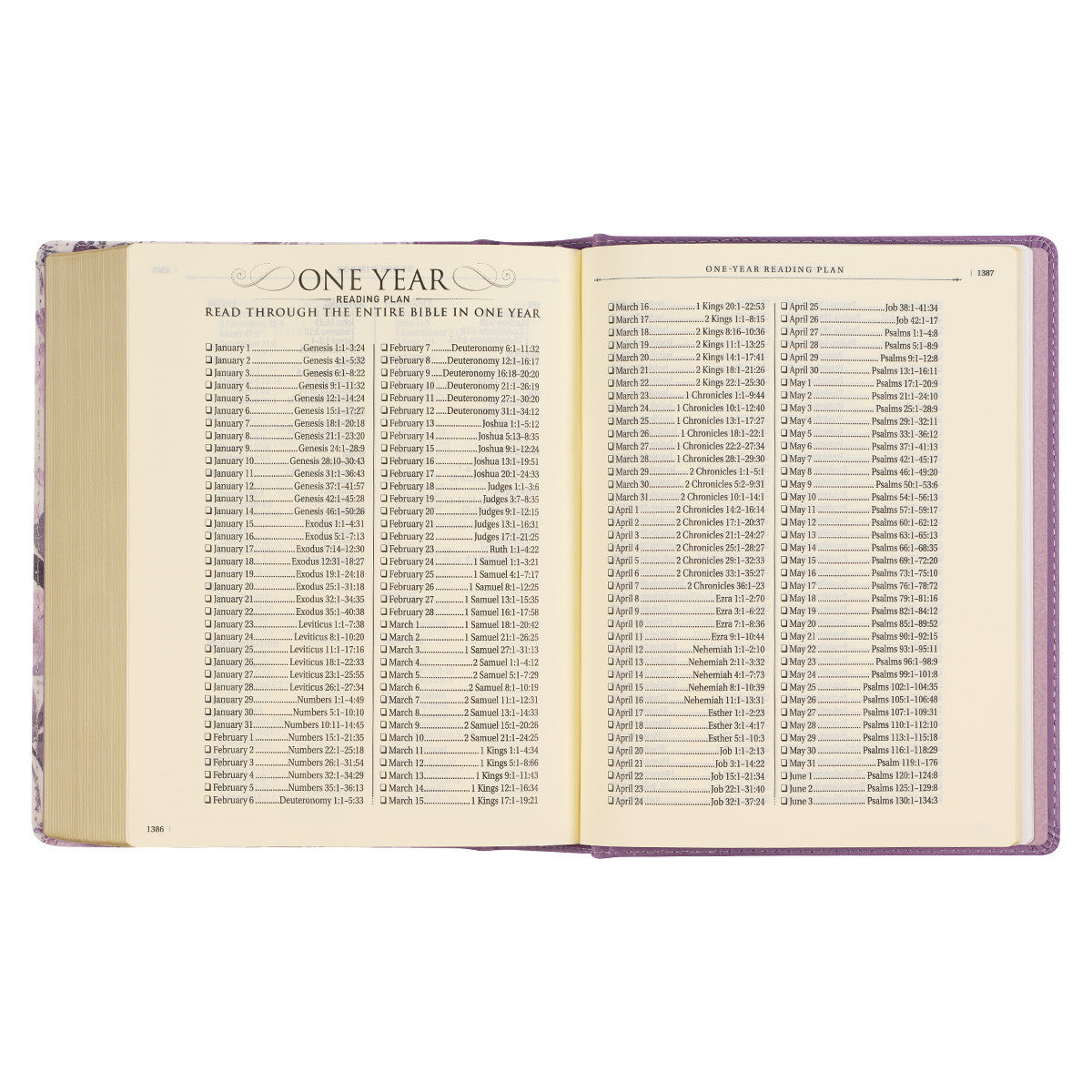KJV Note-Taking Bible Purple Floral (Black Letter Edition)