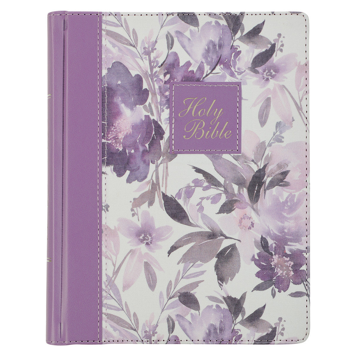 KJV Note-Taking Bible Purple Floral (Black Letter Edition)
