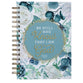 Journal: Be Still and Know That I Am God Blue Floral (Psalm 46:10)