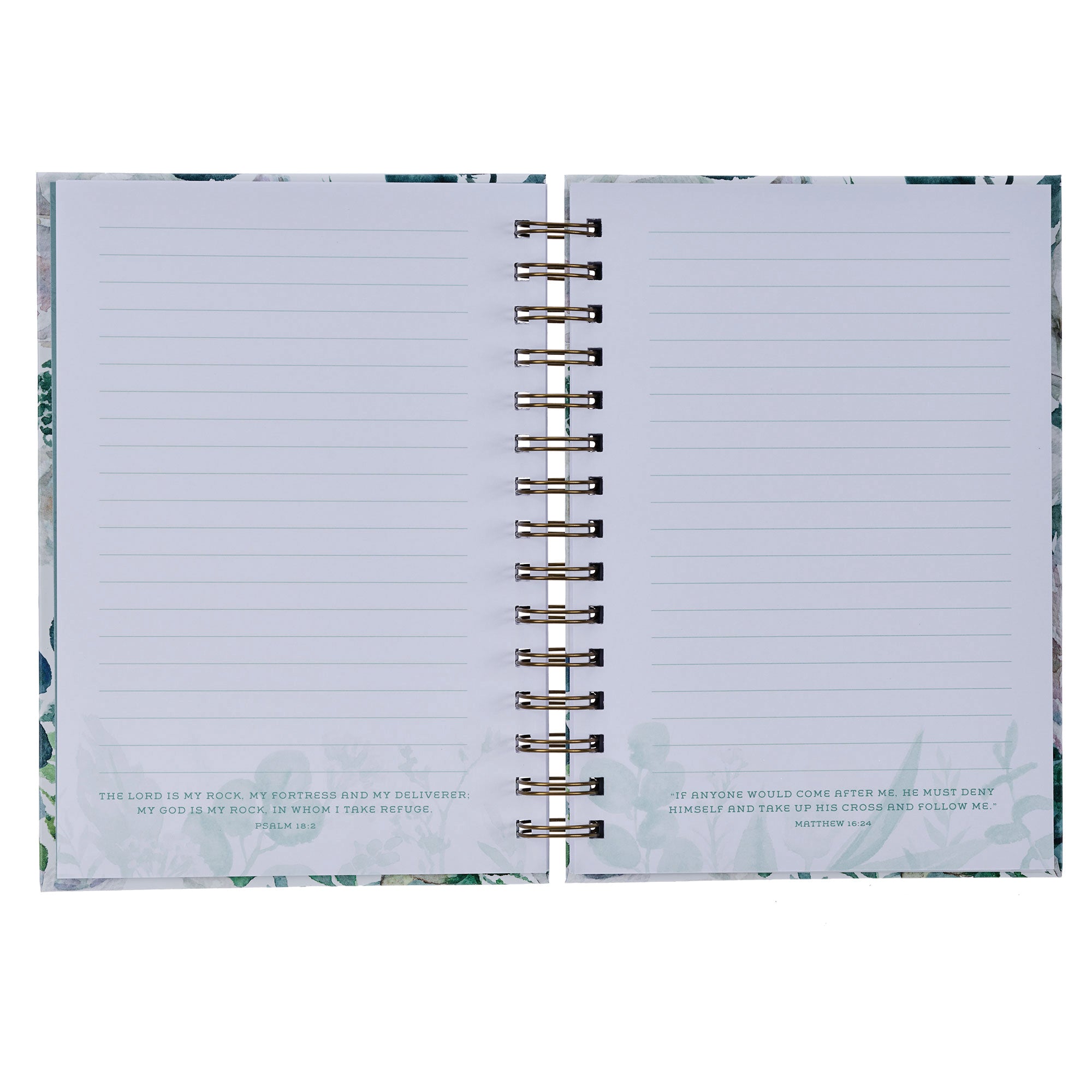 Journal: Be Still and Know That I Am God Blue Floral (Psalm 46:10)