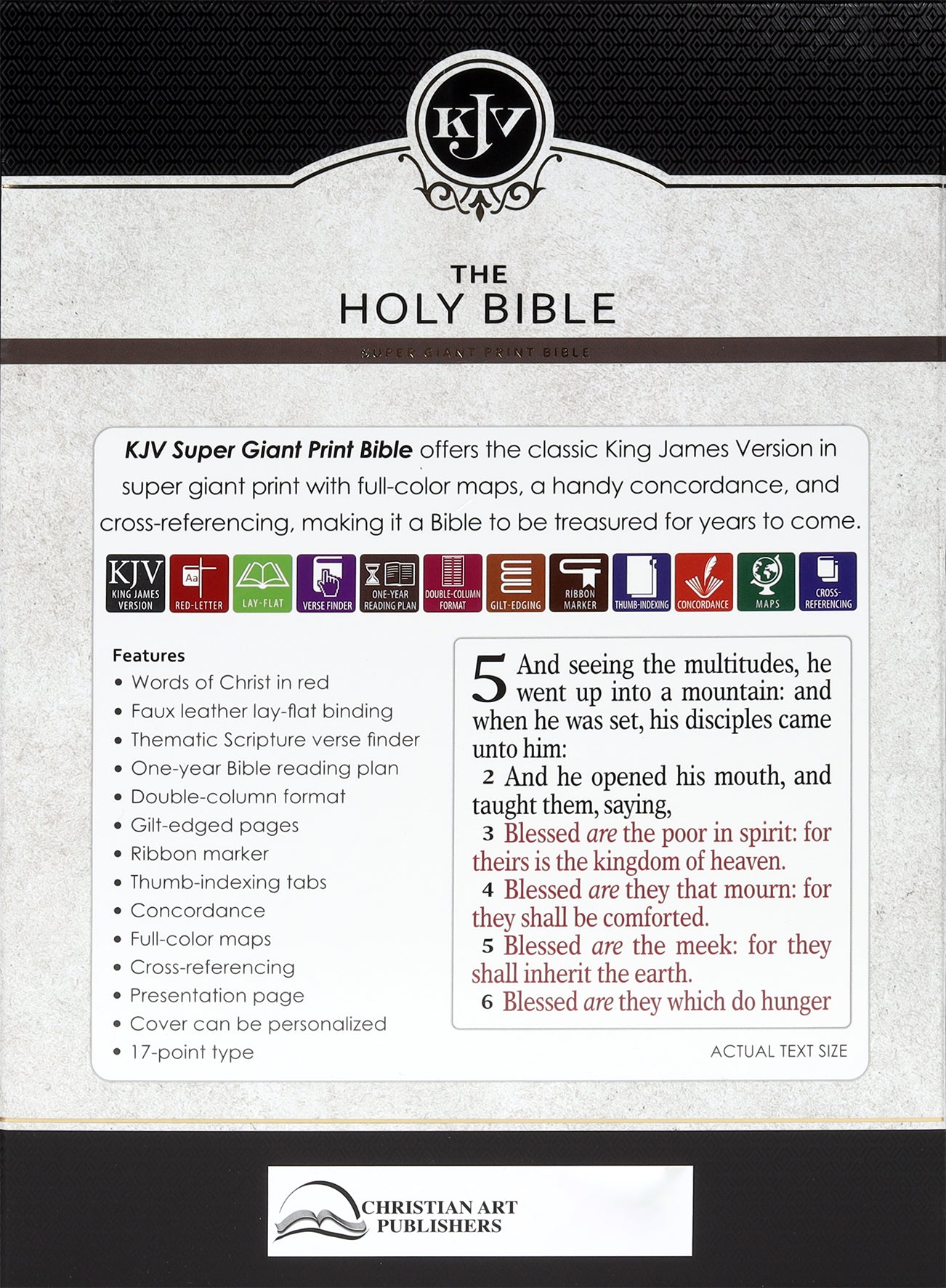 KJV Super Giant Print Bible Pink/Gray Thumb Index (Red Letter Edition) (Red Letter Edition)