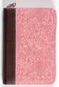 KJV Pocket Bible Pink/Brown With Zipper (Red Letter Edition)