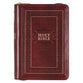 KJV Large Print Compact Bible Burgundy With Zipper (Red Letter Edition)