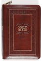 KJV Large Print Compact Bible Burgundy With Zipper (Red Letter Edition)