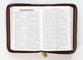 KJV Compact Bible Burgundy/Brown With Zipper (Red Letter Edition)