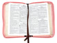 KJV Compact Bible Pink/Burgundy With Zipper (Red Letter Edition)