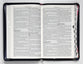 KJV Deluxe Gift Bible Blue Floral With Zipper and Thumb Index (Red Letter Edition)