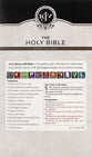 KJV Deluxe Gift Bible Blue Floral With Zipper and Thumb Index (Red Letter Edition)