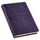 KJV Large Print Thinline Bible Purple Floral Thumb Index (Red Letter Edition)