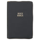 KJV Large Print Thinline Bible Black With Zipper and Thumb Index (Red Letter Edition)