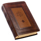 KJV Giant Print Bible Two-Tone Brown Thumb Index (Red Letter Edition)
