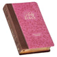 KJV Giant Print Bible Brown/Pink Thumb Index (Red Letter Edition)