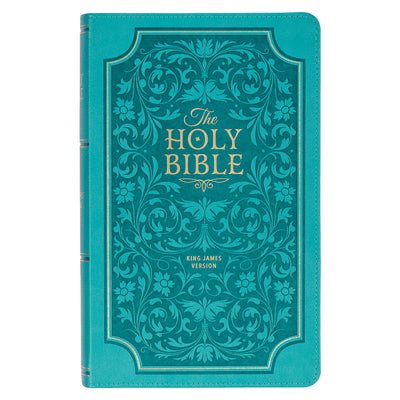 KJV Giant Print Bible Teal Thumb Index (Red Letter Edition)