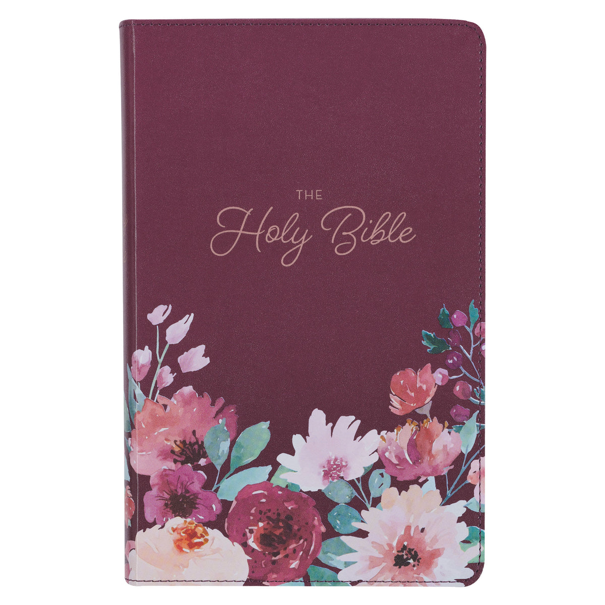 KJV Giant Print Bible Purple Floral Thumb Index (Red Letter Edition)