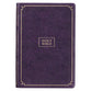 KJV Giant Print Full-Size Bible Purple Floral Thumb Index (Red Letter Edition)