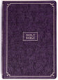KJV Giant Print Full-Size Bible Purple Floral Thumb Index (Red Letter Edition)