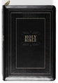 KJV Giant Print Full-Size Bible Black With Zipper Thumb Index (Red Letter Edition)