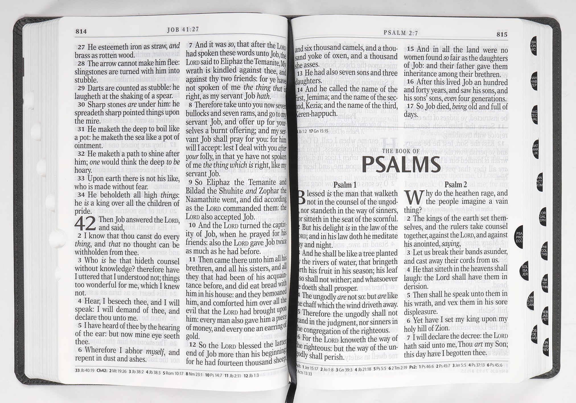KJV Super Giant Print Bible Two-Tone Gray Thumb Index (Red Letter Edition)