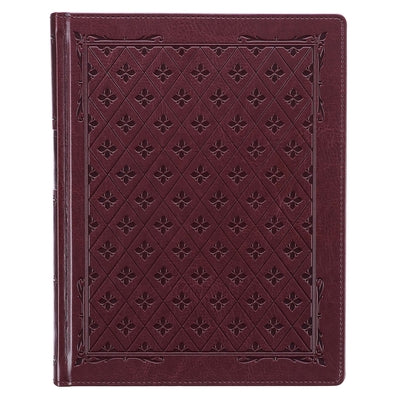 KJV Large Print Note-Taking Bible Burgundy (Black Letter Edition)