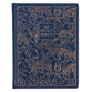 KJV Large Print Note-Taking Bible Navy Blue Floral (Black Letter Edition)